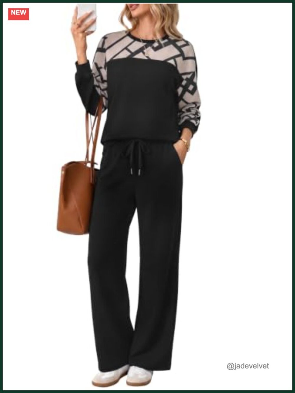 Women's 2 Piece Lounge Set Casual Athletic Outfit with Pockets